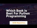which book is best for python programming