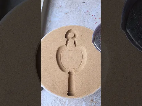 Industries involving metal smelting and sand casting ##silver #artandcraft #satisfying #viral #diy