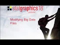 Modifying a Statgraphics Big Data File
