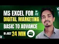 Excel for Marketers Learn Excel for Data Analysis in Digital Marketing