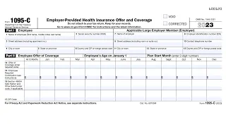 IRS Form 1095-C walkthrough Employer-Provided Health Insurance Offer and Coverage