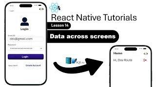 React Native - how to pass data across screens after a successful login in React Native