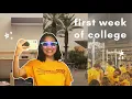 my first ever week of college moving in classes retreat