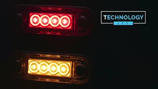 Video: LED markeringslicht Rood | 12-24v | 15cm. kabel | MV-2400R.1