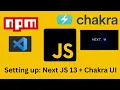 Setting up Chakra UI component library in your Next JS 13 project Step by step guide 4 beginners