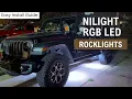 The Easiest Way to Install Nilight RGB LED Rock Lights