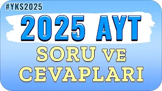 2025 AYT SORU VE CEVAPLARI 📌 #YKS2025 #AYT