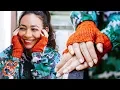 FINGERLESS GLOVES Knitting Pattern Tutorial Step-by-Step