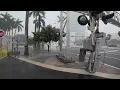 Downtown Miami Thunderstorm 🌧️ Heavy Rain Sounds & Flooded Streets 4k