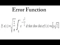 Error function solved examples