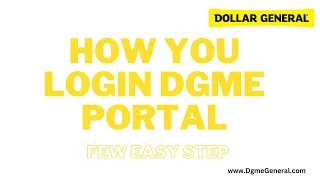 How To Login DGme Portal - DGmeGeneral