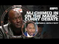 Michael Jordan texted Stephen A that Magic Johnson is the PG over Steph Curry First Take