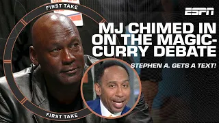 Download Michael Jordan texted Stephen A. that Magic Johnson is the PG over Steph Curry 👀 | First Take MP3
