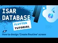 Isar Database Tutorial - Designing create routine Screen