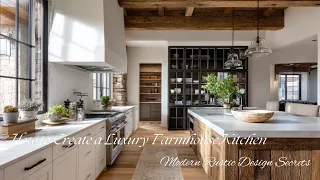How to Create a Luxury Farmhouse Kitchen Modern Rustic Design Secrets