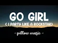 Download Lagu I Party Like A Rockstar Go Girl  - Pitbull (Feat. Trina, Young Bo$$) (Lyrics) 🎵
