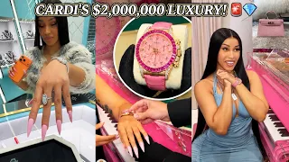 TOO RICH! 😱 Cardi B Drops $2,000,000 On Ultra-Rare Pink Rolex & Custom Diamond Ring! 💎💸 