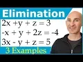 Solve a System of Equations with 3 Variables and 3 Equations