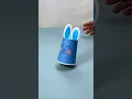 Running paper cup bunny