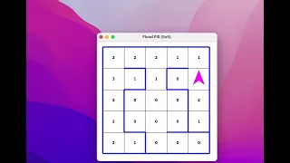 Flood Fill Algorithm Demo with Python and Tkinter