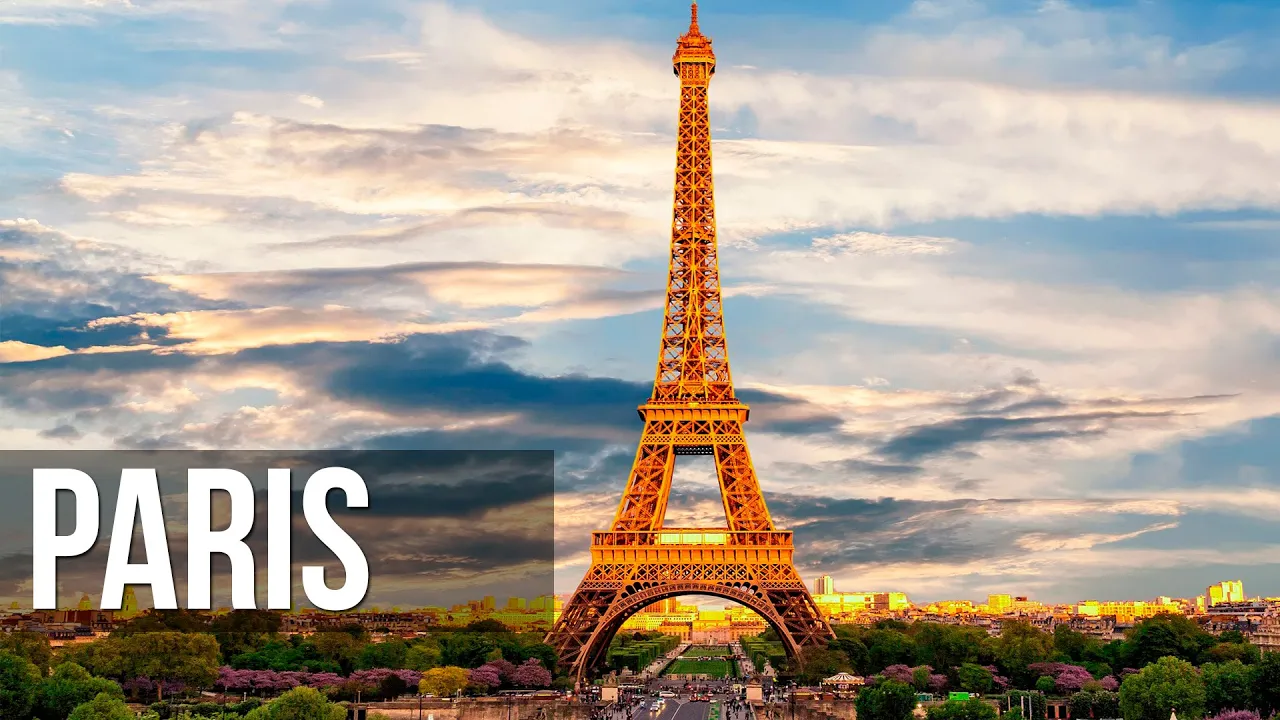 PARIS 4К - Scenic Relaxation Film With Calming Music
