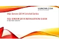 SQL Server 2014 Installation