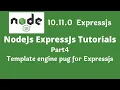 Nodejs tutorial template engine pug for expressjs part4
