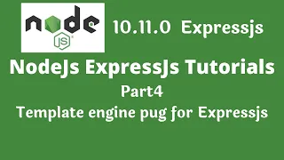 Nodejs tutorial template engine pug for expressjs part4