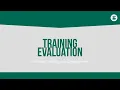 Training Evaluation