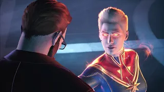 Captain Marvel vs Doctor Faustus - Marvel s Midnight Suns Xbox Series X Gameplay
