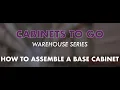 Cabinets To Go Base Cabinet Assembly