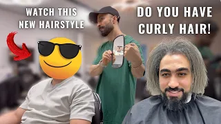 CRAZY Men’s HAIR TRANSFORMATION in Dubai | Curly Hair