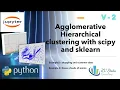 V-2 Hierarchical clustering with Python sklearn scipy data analysis Unsupervised Discovery
