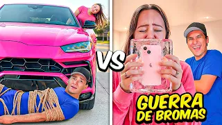 GUERRA DE BROMAS EXTREMAS HOMBRES vs MUJERES por 24 HORAS...