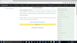 What is Serialization in Java javapedia net