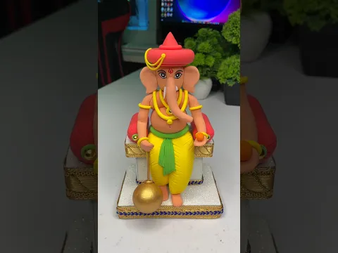 Ganesh ji making with Clay Ganpati Bappa morya 🪷 #shorts #short