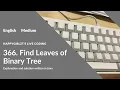 English LeetCode 366 Find Leaves of Binary Tree