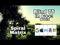 Leetcode Blind 75 C Spiral Matrix