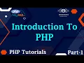 01 Introduction To PHP PHP Introduction PHP Tutorial Learn PHP PHP Latest