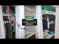 Entryway DIY Closet Makeover Ikea Boaxel Closet Installation Entryway Closet Organization