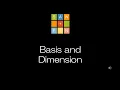 Linear Algebra 4 5 Basis and Dimension