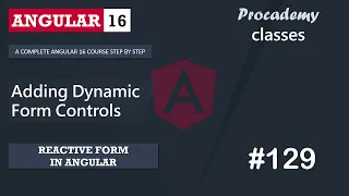 Adding Form Controls Dynamically Reactive Forms A Complete Angular Course