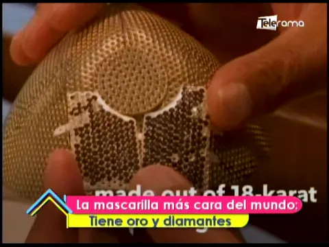 La mascarilla más cara del mundo tiene oro y diamantes