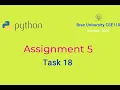 Problem - Solving using Function with Python Assignment 5 Task 18 Brac University CSE110
