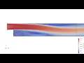 OpenFOAM tutorial - Backward-Facing Step transient simulations