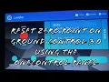 How to reset the zero point on the LCI Ground Control 3 0 using the OneControl panel