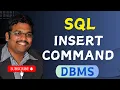 INSERT COMMAND IN SQL DML COMMANDS SQL COMMANDS INSERT SINGLE MULTIPLE ROW MYSQL