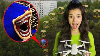 Encontramos o SONIC SHIN com o drone ESCONDIDO no PARQUE DE DIVERSÕES!!