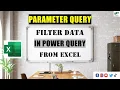 Parameter Query Filter Power Query data from Excel