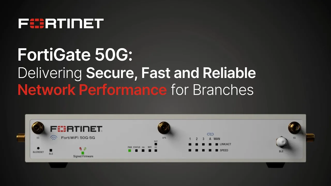 Fortinet FortiGate 50G 3D animation